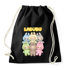 PRINTFASHION Labubu Monsters - Sportzsák, Tornazsák - Fekete tornazsák