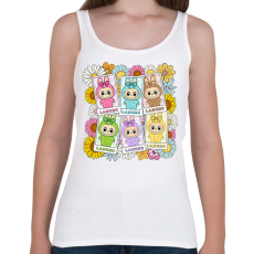 PRINTFASHION Labubu - Női atléta - Fehér