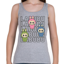 PRINTFASHION Labubu - Női atléta - Sport szürke női trikó