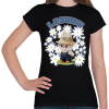 PRINTFASHION Labubu - Női póló - Fekete