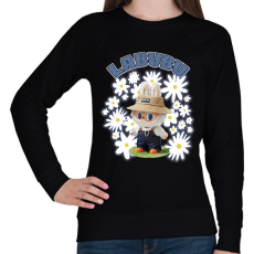 PRINTFASHION Labubu - Női pulóver - Fekete