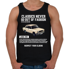 PRINTFASHION Lada 2105 - Férfi atléta - Fekete atléta, trikó