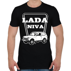 PRINTFASHION lada niva - Férfi póló - Fekete