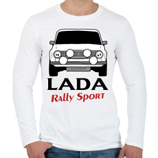 PRINTFASHION Lada rally - Férfi hosszú ujjú póló - Fehér