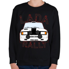 PRINTFASHION Lada rally - Gyerek pulóver - Fekete