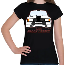 PRINTFASHION Lada rally legend - Női póló - Fekete női póló