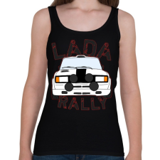 PRINTFASHION Lada rally - Női atléta - Fekete női trikó