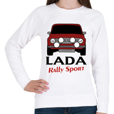PRINTFASHION Lada rally - Női pulóver - Fehér