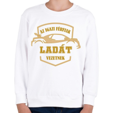 PRINTFASHION Ladás sofőr - Gyerek pulóver - Fehér