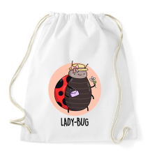 PRINTFASHION Lady-Bug - Sportzsák, Tornazsák - Fehér tornazsák