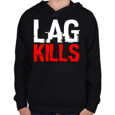 PRINTFASHION Lag Kills - Gyerek kapucnis pulóver - Fekete