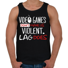 PRINTFASHION Laggolás - Férfi atléta - Fekete