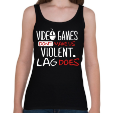 PRINTFASHION Laggolás - Női atléta - Fekete női trikó