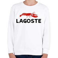 PRINTFASHION Lagoste - Gyerek pulóver - Fehér