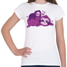 PRINTFASHION Lajhár család - Női póló - Fehér női póló