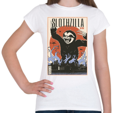 PRINTFASHION Lajhár godzilla - Női póló - Fehér