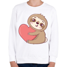 PRINTFASHION Lajhár  - Gyerek pulóver - Fehér gyerek pulóver, kardigán