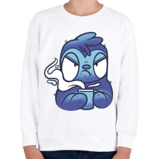 PRINTFASHION Lajhár kávéval - Gyerek pulóver - Fehér gyerek pulóver, kardigán