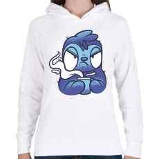 PRINTFASHION Lajhár kávéval - Női kapucnis pulóver - Fehér