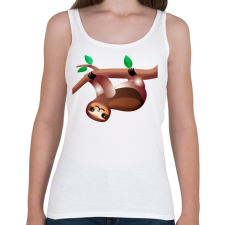 PRINTFASHION Lajhár mászik  - Női atléta - Fehér női trikó