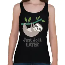 PRINTFASHION Lajhár  - Női atléta - Fekete női trikó