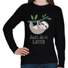 PRINTFASHION Lajhár  - Női pulóver - Fekete női pulóver, kardigán