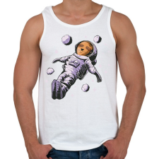 PRINTFASHION Lajhár űrhajós - Férfi atléta - Fehér atléta, trikó
