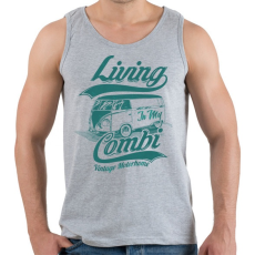 PRINTFASHION Lakókocsi - Férfi atléta - Sport szürke