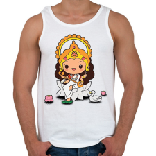 PRINTFASHION lakshmi04 - Férfi atléta - Fehér atléta, trikó