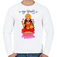 PRINTFASHION lakshmi05 - Férfi pulóver - Fehér férfi pulóver, kardigán