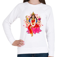 PRINTFASHION lakshmi art polo - Női pulóver - Fehér női pulóver, kardigán