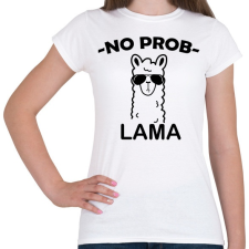 PRINTFASHION Láma  - Női póló - Fehér női póló