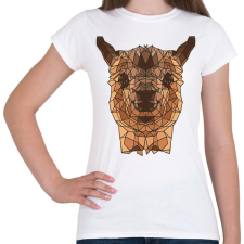 PRINTFASHION Láma - Női póló - Fehér női póló