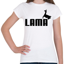 PRINTFASHION Lama Puma paródia - Női póló - Fehér női póló