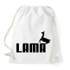 PRINTFASHION Lama Puma paródia - Sportzsák, Tornazsák - Fehér