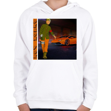 PRINTFASHION Lambo Naruto - Gyerek kapucnis pulóver - Fehér gyerek pulóver, kardigán