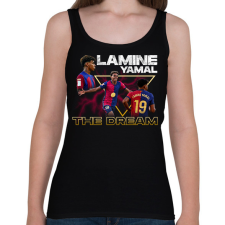 PRINTFASHION lamine yamal - Női atléta - Fekete női trikó