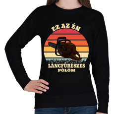 PRINTFASHION Láncfűrész / Favágó - Női pulóver - Fekete