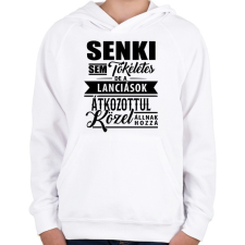 PRINTFASHION Lancia fanatikus - Gyerek kapucnis pulóver - Fehér gyerek pulóver, kardigán