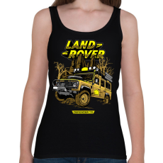 PRINTFASHION Land Rover - Női atléta - Fekete