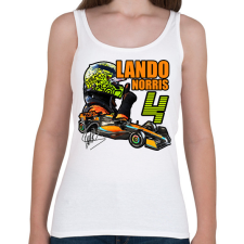 PRINTFASHION Lando Norris F1 - Női atléta - Fehér női trikó