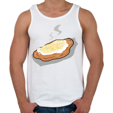 PRINTFASHION Lángos - Férfi atléta - Fehér atléta, trikó