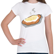 PRINTFASHION Lángos - Női póló - Fehér női póló