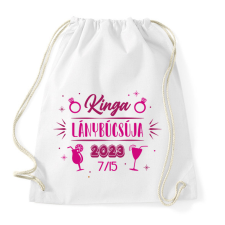 PRINTFASHION Lánnybúcsú - Névvel - Sportzsák, Tornazsák - Fehér tornazsák