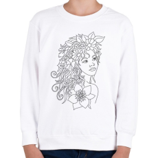 PRINTFASHION Lány - Gyerek pulóver - Fehér