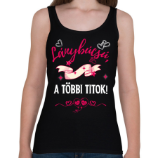 PRINTFASHION Lánybúcsú, a többi titok - Női atléta - Fekete női trikó