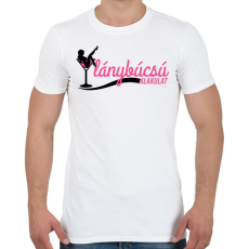 PRINTFASHION Lánybúcsú alakulat - Férfi póló - Fehér