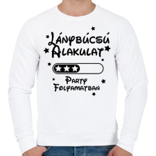 PRINTFASHION Lánybúcsú alakulat Party folyamatban - Férfi pulóver - Fehér férfi pulóver, kardigán