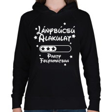 PRINTFASHION Lánybúcsú alakulat Party folyamatban - Női kapucnis pulóver - Fekete