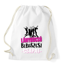PRINTFASHION Lánybúcsú bebaszcsi csapat - Sportzsák, Tornazsák - Fehér tornazsák